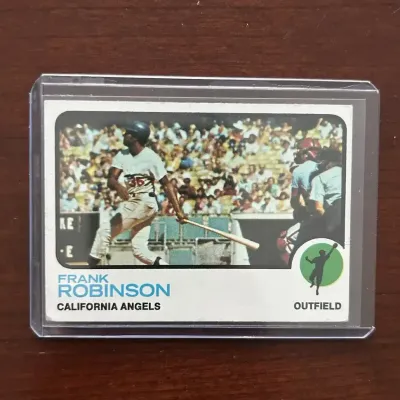 1973 Topps Baseball Card. Frank Robinson - California Angels. Card #15
