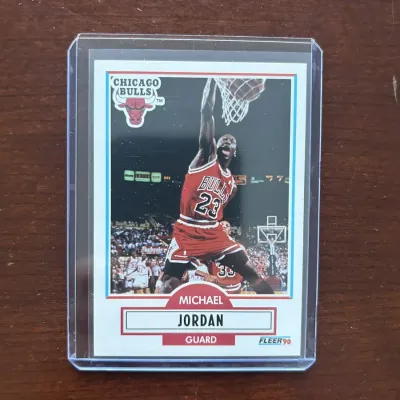 1990 Fleer Basketball Card. Michael Jordan - Chicago Bulls. Card #26