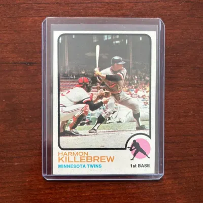 1973 Topps Baseball Card. Harmon Killebrew - Minnesota Twins. Card #170