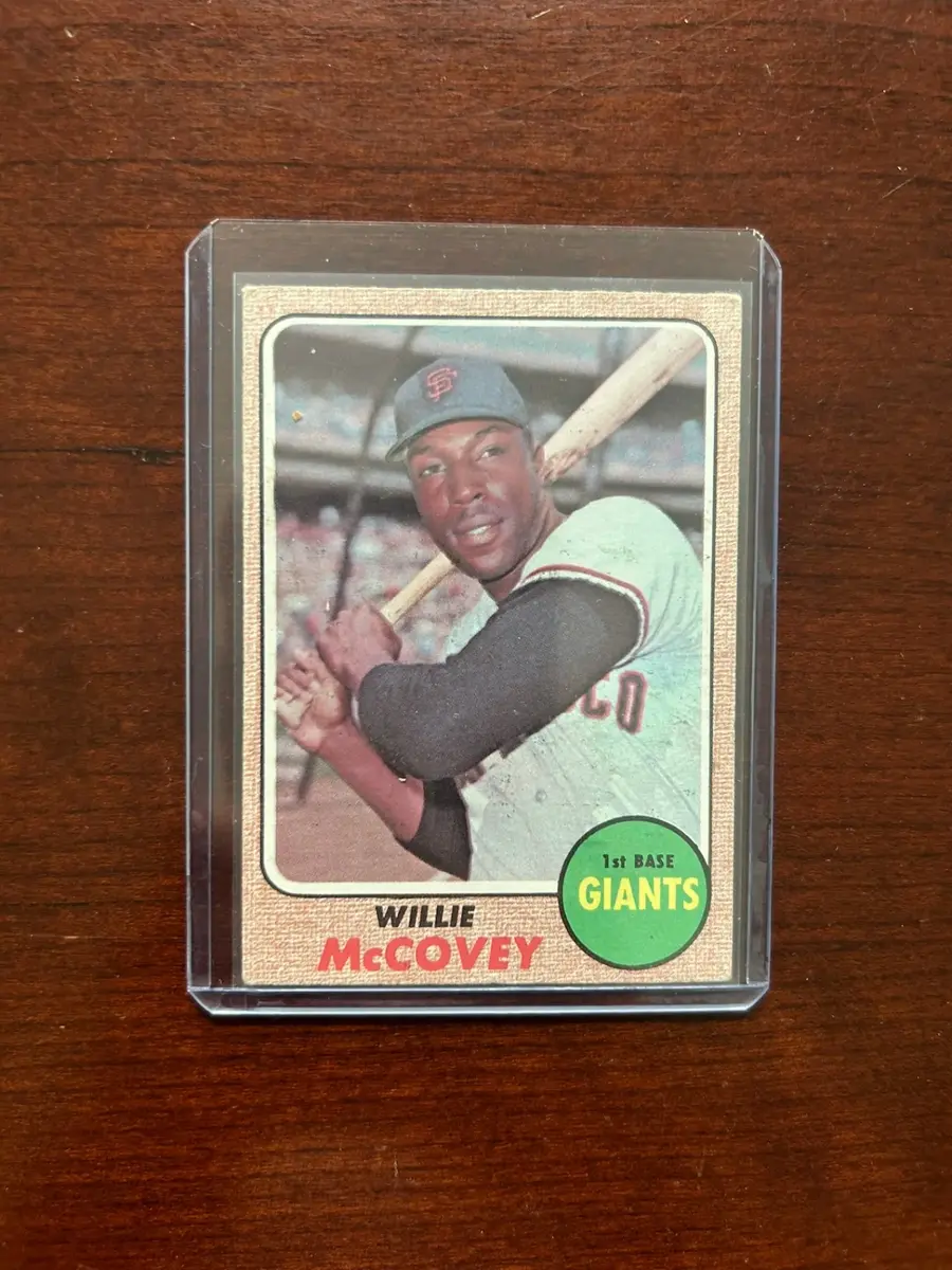 1968 Topps Baseball Card. Willie McCovey - San Francisco Giants. Card #290