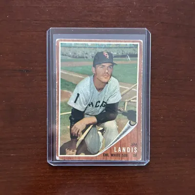1962 Topps 'High Number' Baseball Card. Jim Landis - Chicago White Sox. Card #540