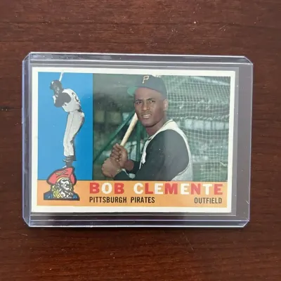 1960 Topps Baseball Card. Bob Clemente - Pittsburgh Pirates. Card #326