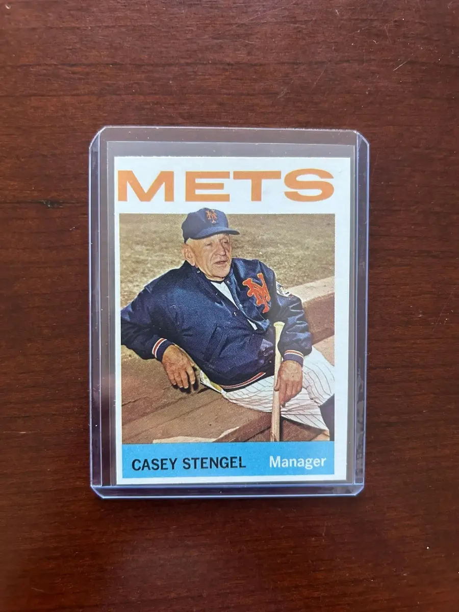 1964 Topps Baseball Card. Casey Stengel - New York Mets. Card #324