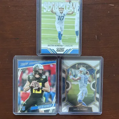 Justin Herbert Rookie Card Lot