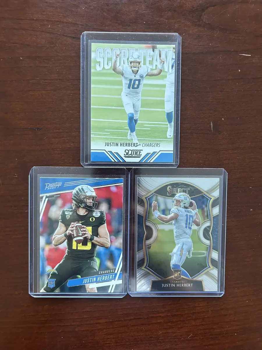 Justin Herbert Rookie Card Lot