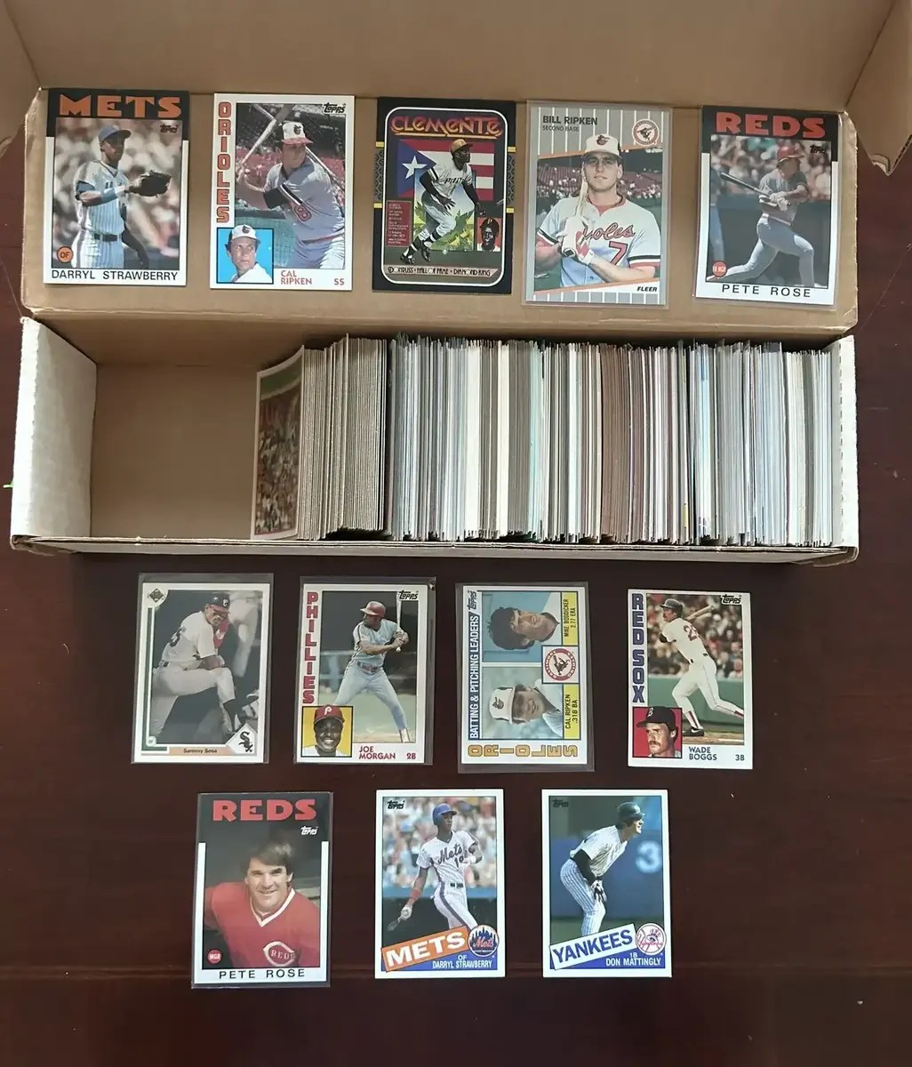 100s of Vintage Baseball Cards. Pete Rose, Barry Bonds, and More