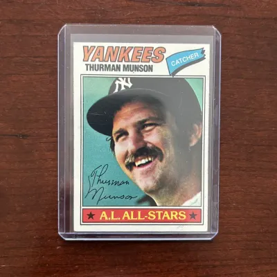 1977 Topps Baseball Card. Thurman Munson - New York Yankees. Card #170