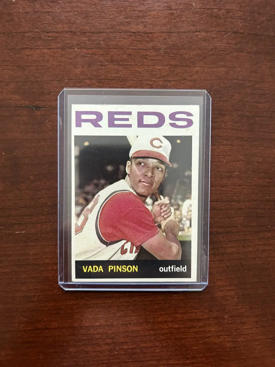 1964 Topps Baseball Card. Vada Pinson - Cincinnati Reds. Card #80