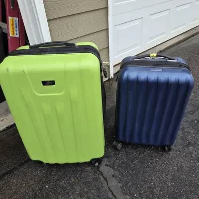 2-piece Hardside Spinner Luggage Set - Green & Blue