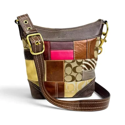 Coach Holiday Patchwork 10435 Crossbody Bag (w/ COA!)