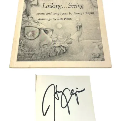 Signed Looking…Seeing - Harry Chapin Poetry Book