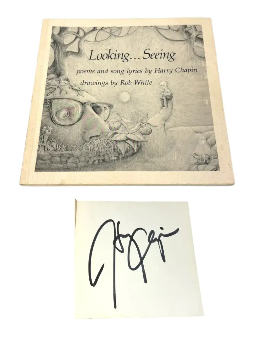 Signed Looking…Seeing - Harry Chapin Poetry Book