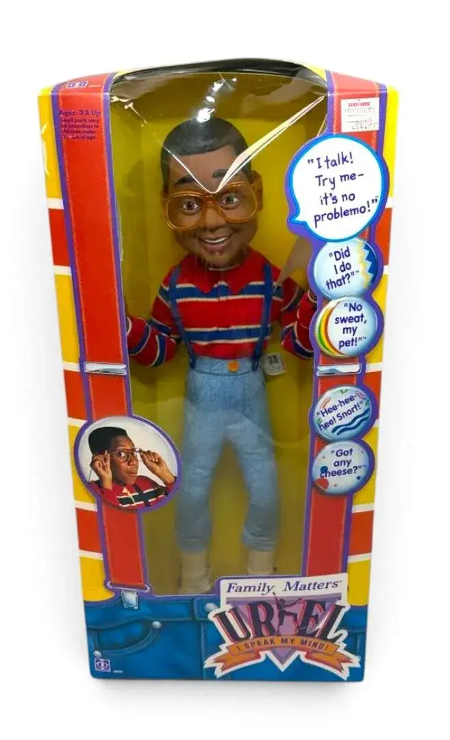 Family Matters: Urkel Talking Pull-String Doll 1991- Sealed In Box