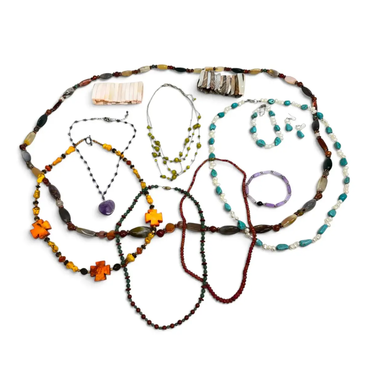 Beaded Necklaces, Bracelets, & More - Including Semiprecious Stones