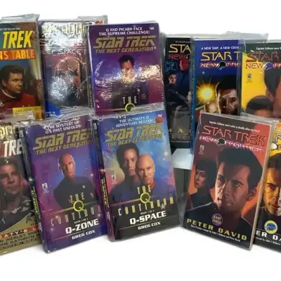 Star Trek Paperbacks by Greg Cox, Peter David, & More