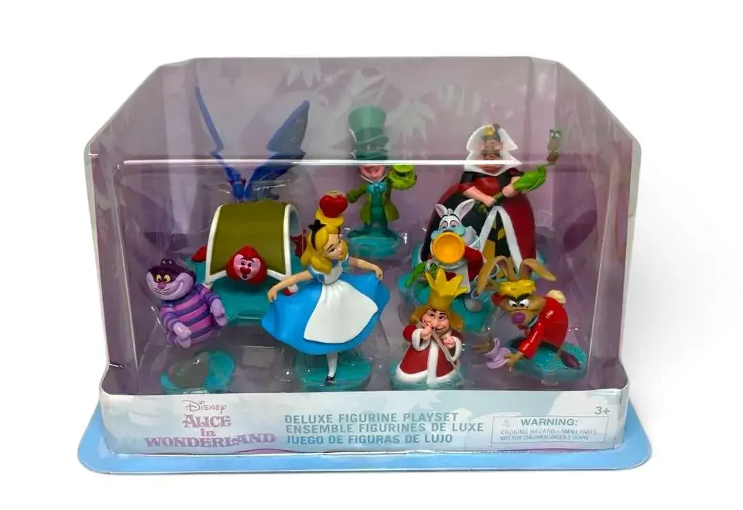 Disney's Alice In Wonderland Deluxe Figurine Playset-New In Box!