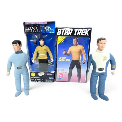 NEW Star Trek-Captain Kirk & Lieutenant Hikaru Sulu Dolls & More