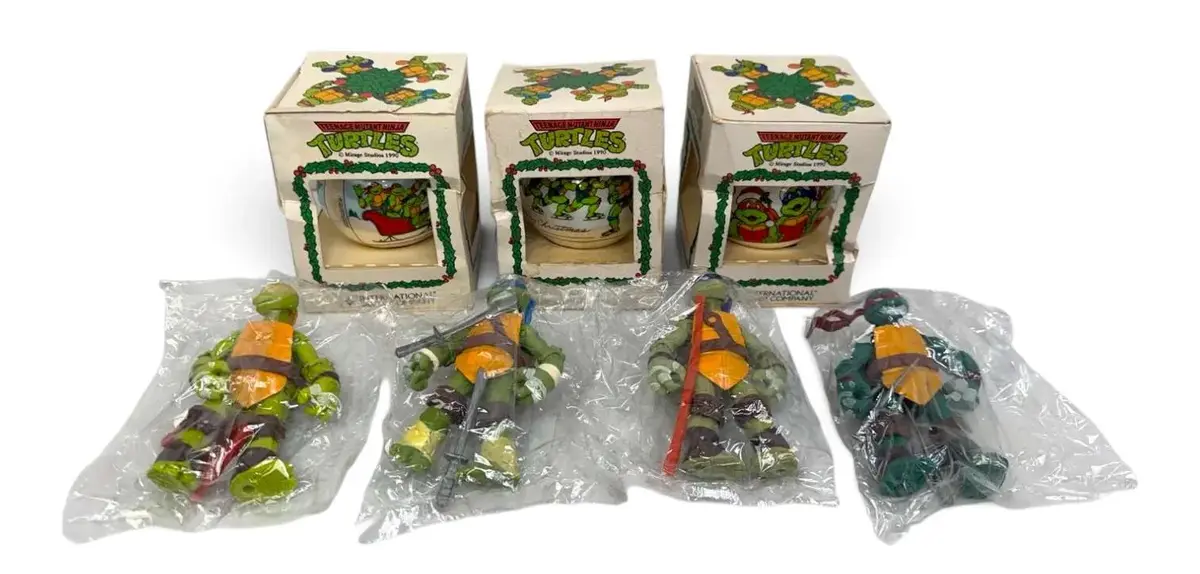 TMNT Christmas Ornaments & Action Figures 