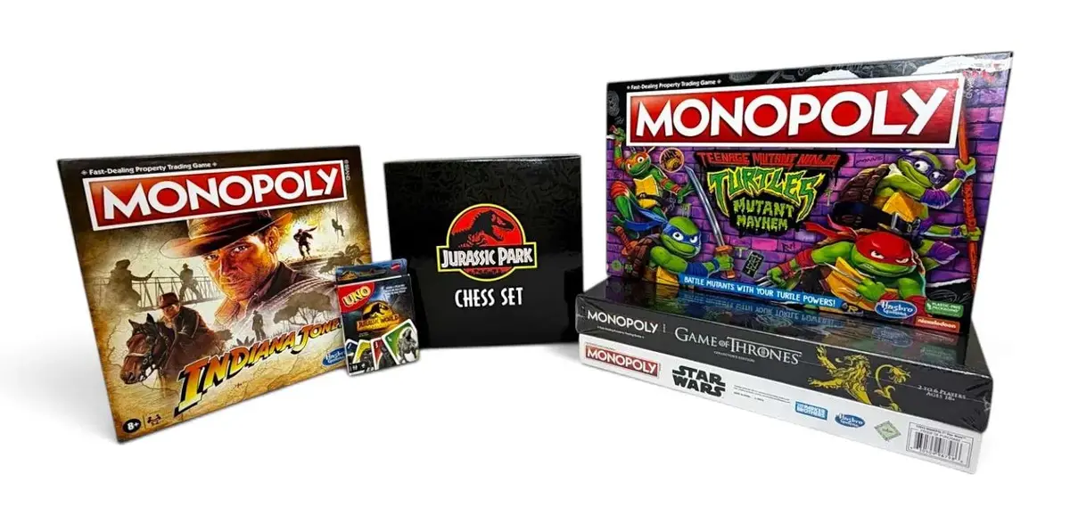 Movie & Television Monopoly & More (Jurassic Park, Star Wars, Indiana Jones, Game Of Thrones)