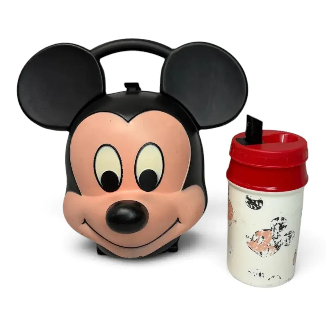 Disney Mickey Mouse Container w/ Plastic Cup
