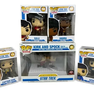 Star Trek Funko Pop Figures (Captain Kirk, Spock, Sulu, Uhura)