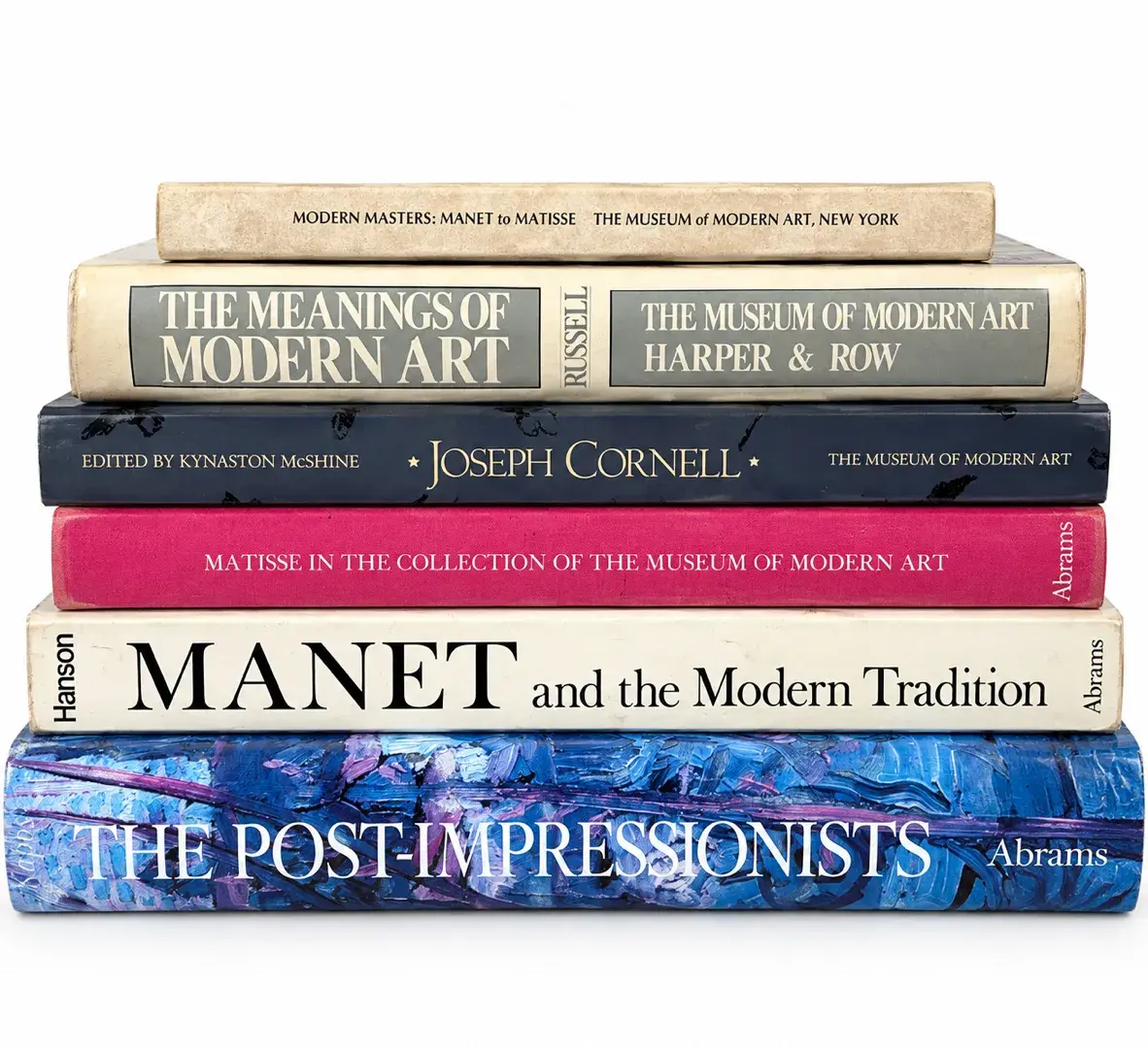 6 Vintage Modern Art Books – Matisse, Manet, Joseph Cornell, Post-Impressionists, MoMA