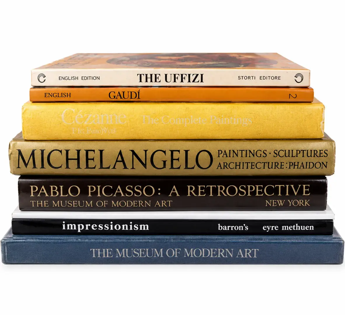 8 Art Books – Picasso, Impressionism, Cézanne, Michelangelo, Uffizi, MoMA & More