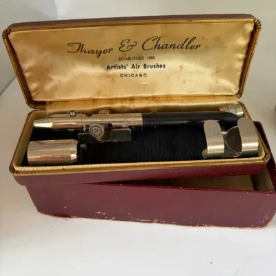 Vintage Thayer Chandler Airbrush Set, Pelikan Ink & Accessories