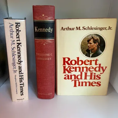 Vintage JFK & RFK Hardcover Biography Lot – Arthur Schlesinger & Theodore Sorensen