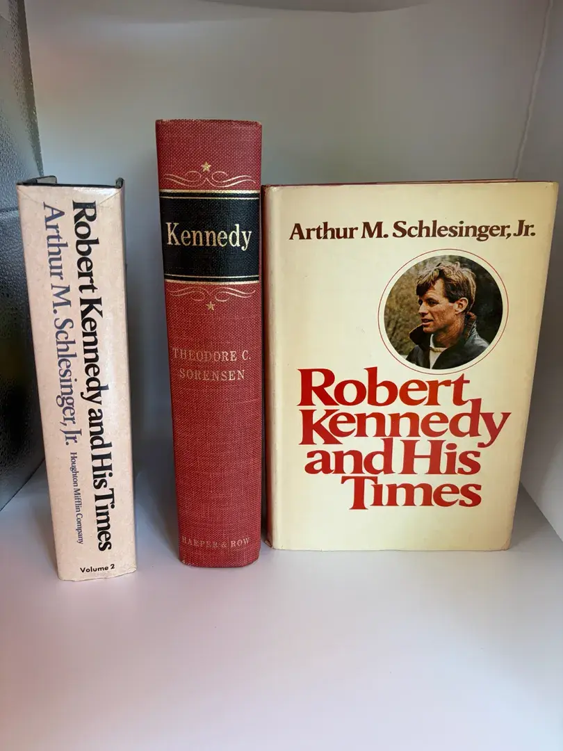 Vintage JFK & RFK Hardcover Biography Lot – Arthur Schlesinger & Theodore Sorensen