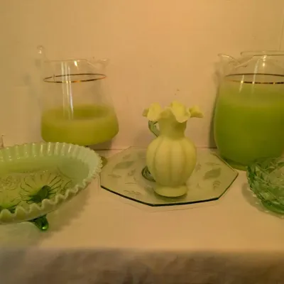 Green Uranium Glass