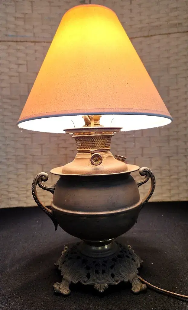 Antique Electric Oil Lamp