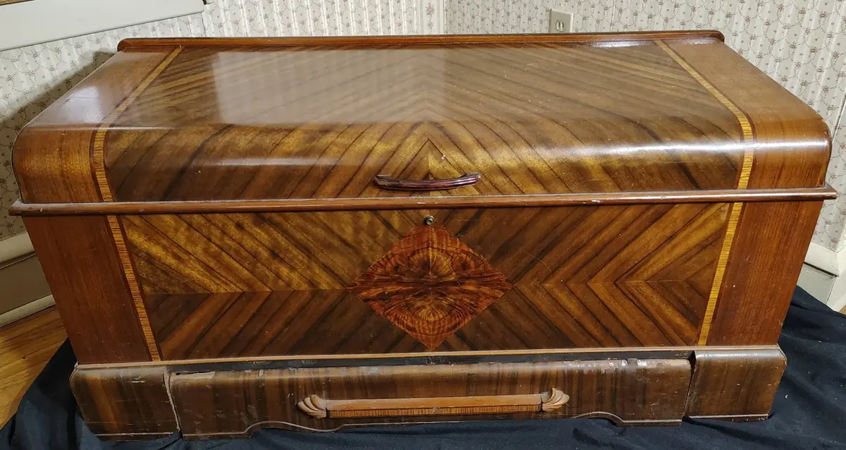 Art Deco Style Waterfall Cedar Chest 