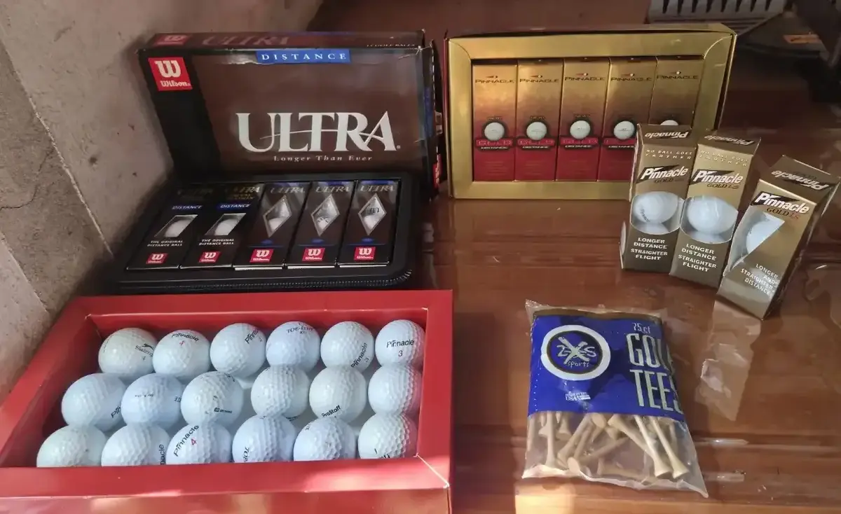 Golf Balls And Tees 