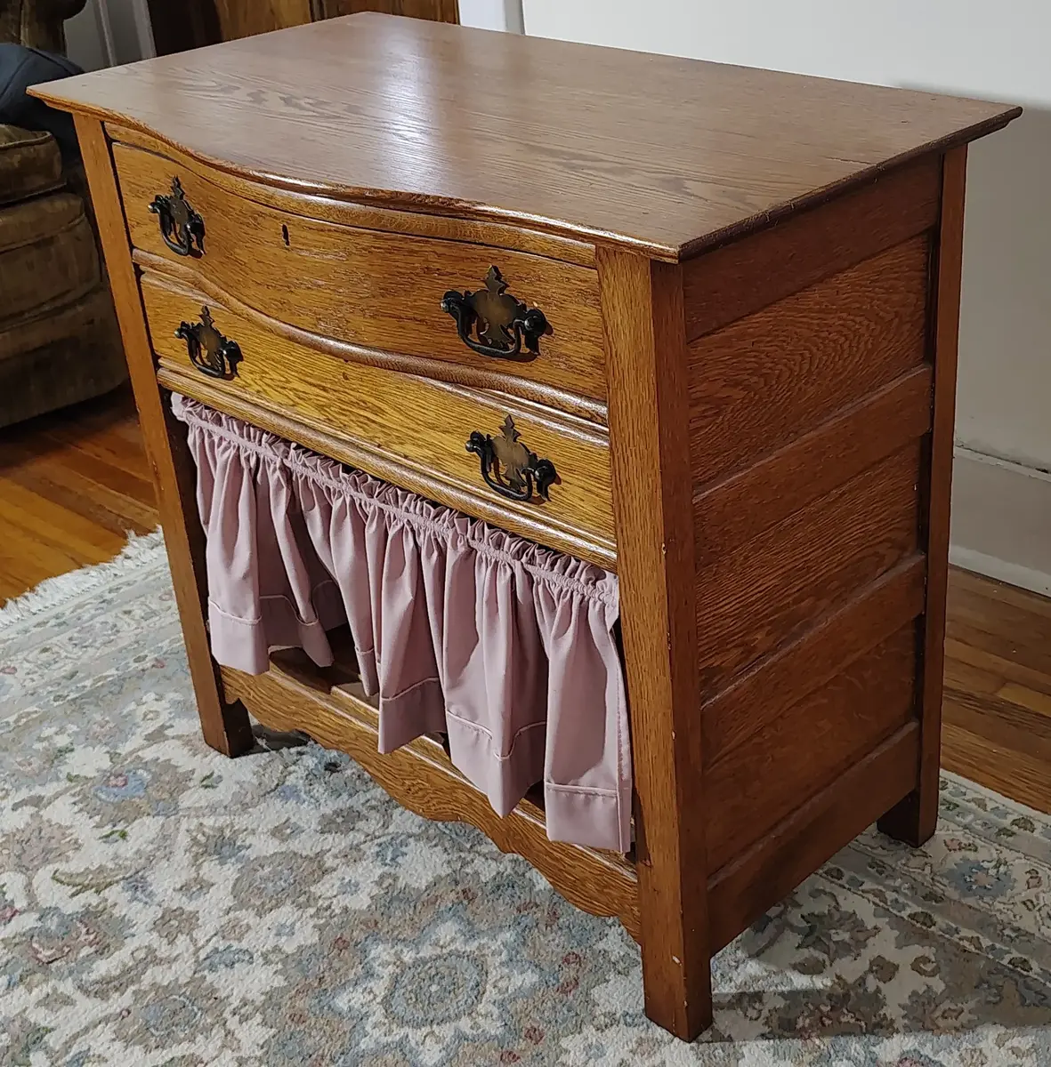 Antique Oak Commode Dresser 
