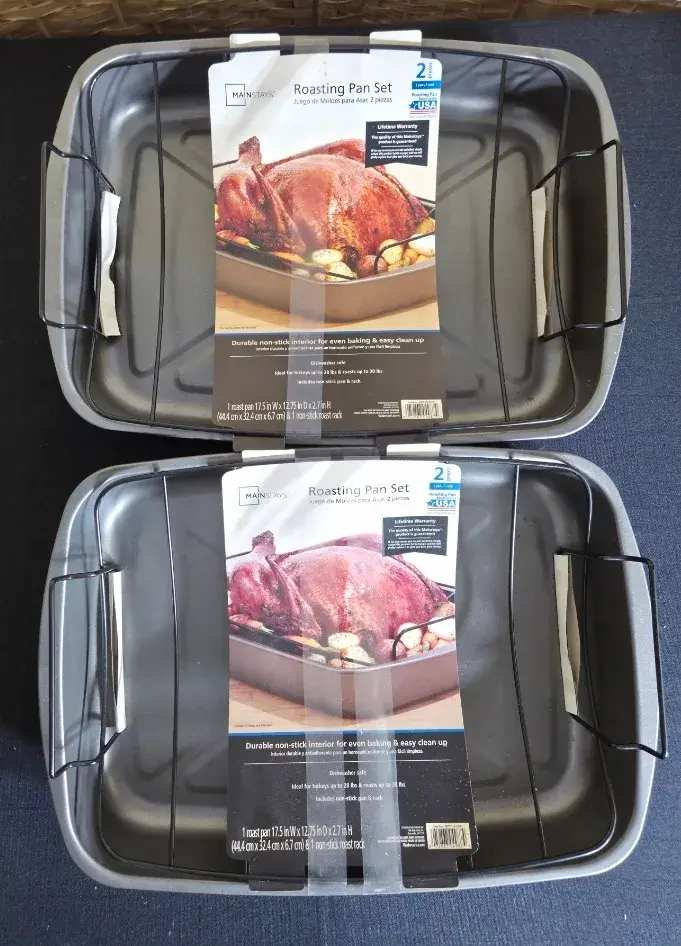 2 Non-Stick Roasting Pans