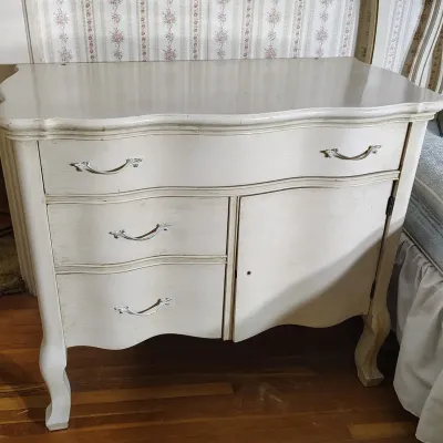 French Provincial Style Bowfront Dresser, A 