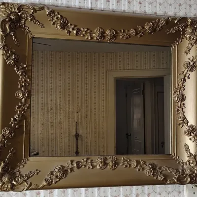Floral Gold Gilt Framed Mirror