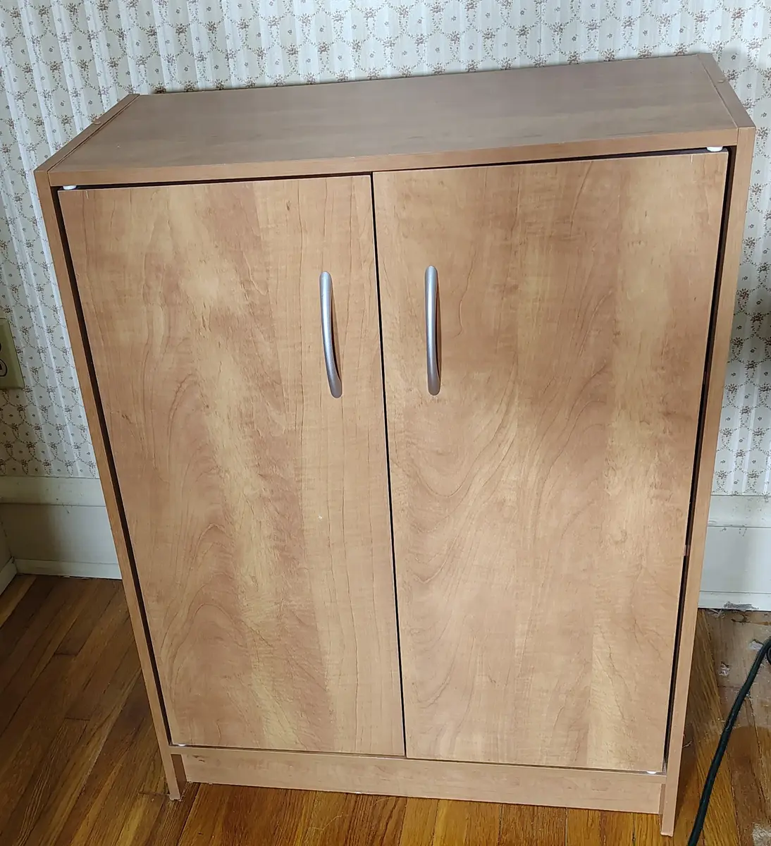 Light Wood Grain Laminate Cabinet 