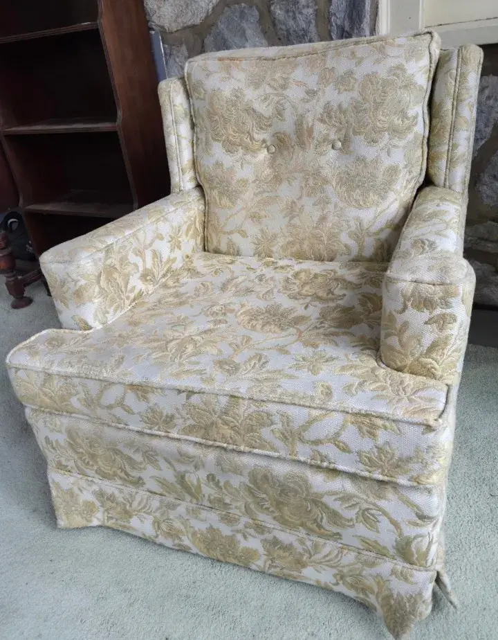 Vintage Floral Armchair, B