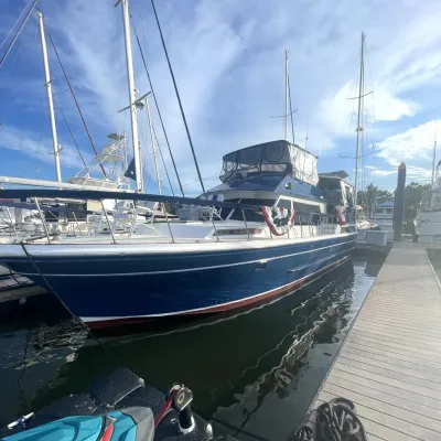 Yacht. Livaboard boat. “Condo on the water.”