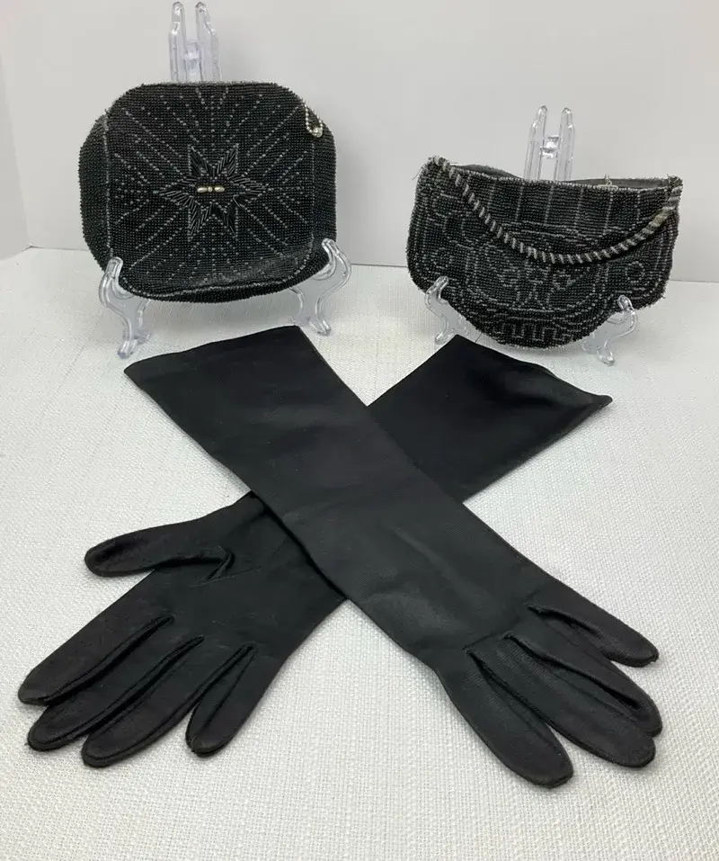 Vintage Czech Beaded Purses & Gloves