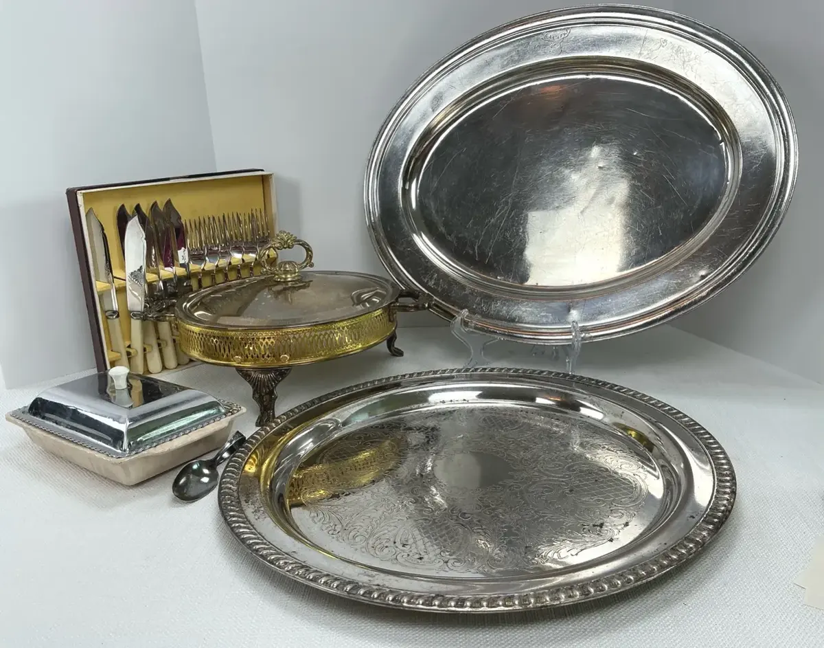 Silverplate Serving Trays Casserole