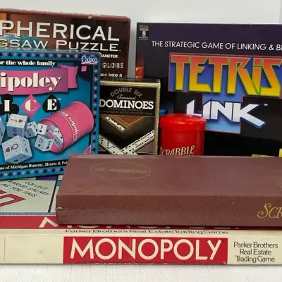 Monopoly, Scrabble & Tetris Games