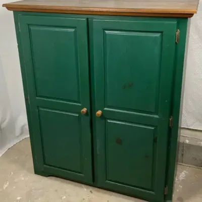 Green Pine Storage Cabinet