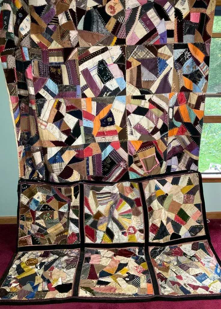 1800’s Victorian Crazy Quilt Throws
