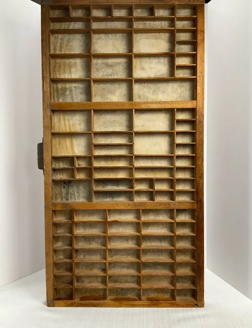 Antique Printer's Type Tray Drawer