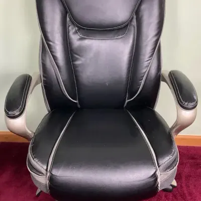 Serta Black Leather Office Chair