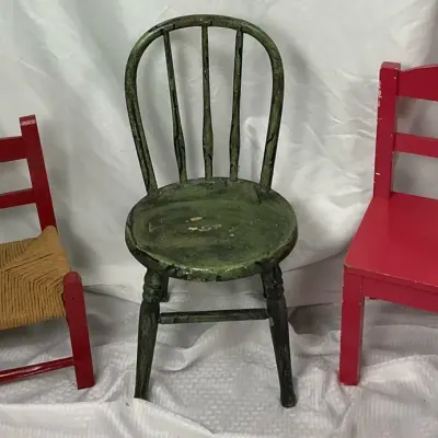 Trio of Vintage Child-Sized Chairs