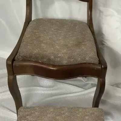 Victorian Chair and Footstool